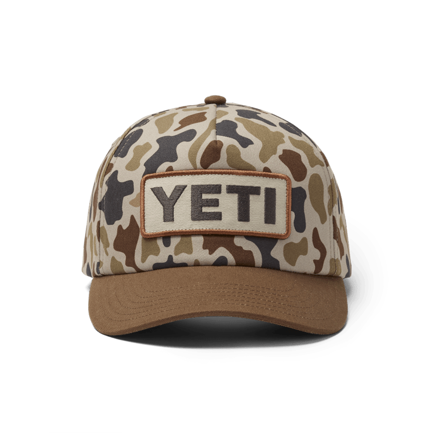 YETI® Wetlands Camo Logo Badge Mid Pro Flat Brim Hat